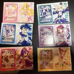 セブンイレブン　コラボ　アイカツ！アンコール カードシール 6種セットのサムネイル