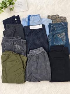 レディース デニムパンツ 10点セットまとめ売り サイズS〜Mのサムネイル