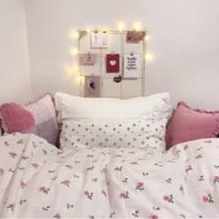IKEA EMELINA KNOPP 　掛け布団カバー　枕カバー　花柄　廃盤のサムネイル