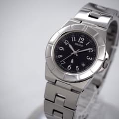 361 稼働SEIKO 時計 箱付き レディース ルキア lk デイト ブラック