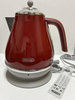 未使用！De'Longhi 電気ケトル KBOC1200J-R 赤レッドキズあり - メルカリ