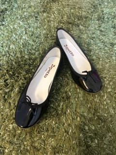 Repetto バレエシューズ ブラック エナメルのサムネイル
