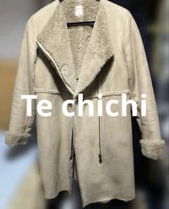 Te chichi テチチ　フェイクムートンロングコート　ムートンコート