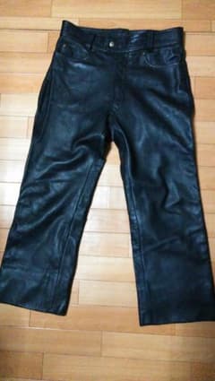 ATTENTION LEATHER アテンション レザーパンツ 牛革 86 黒 ATTENTION LEATHER アテンション レザーパンツ 牛革 86 黒 - メルカリ