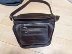 Mashad Leather Genuine ブラウンレザーショルダーバッグのサムネイル
