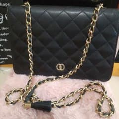 ブラックキルティング♡ショルダーバッグ♡+。