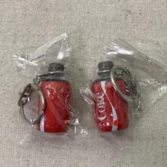 【２点セット】コカコーラ ダルマボトル キーホルダー スーパー３００昭和レトロ 2点セット】コカコーラ ダルマボトル キーホルダー スーパー300