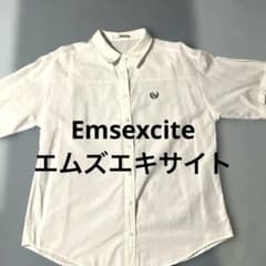 エムズエキサイト　白色　半袖シャツ　半袖シャツレディース　白シャツ　レディース