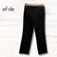 에후데 ef-de 와이드 팬츠 블랙 사이즈 5 심플