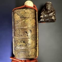 江戸時代 蒔絵印籠、ダルマ根付 73g 東Y7-1016☆2F - メルカリ