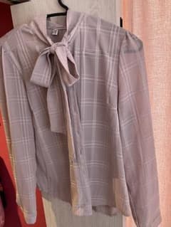くすみピンクブラウス♡美品　XLサイズのサムネイル