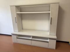 【極美品】大型テレビボード ホワイト 収納多数　愛知引取限定 極美品】大型テレビボード ホワイト 収納多数 愛知引取限定 - メルカリ