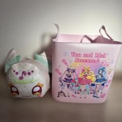 キミとアイドルプリキュア♪ ランドリーバスケット　ピンク　プリルン　ぬいぐるみ