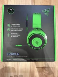 Razer Kraken Green ゲーミングヘッドセット 本体のサムネイル