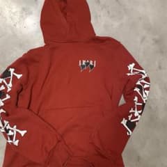 AMIRI ハートボーン フーディ レッド フード付きパーカー L - メルカリ