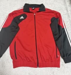adidas PERFORMANCE トラックジャケット レッド×ブラック XLのサムネイル