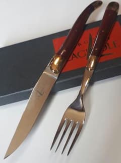 LAGUIOLE （ラギオール）ナイフ&フォーク ウッド Michel Bras - メルカリ