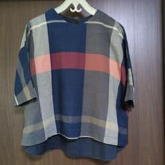 パラスパレスブロックチェック柄五分袖シャツ