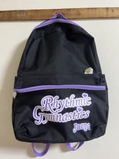 JacpaRhythmicGymnastics キッズリュック ブラックパープルのサムネイル