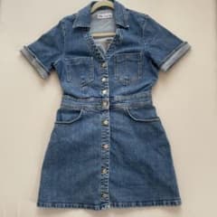 ZARA デニムワンピース 半袖のサムネイル