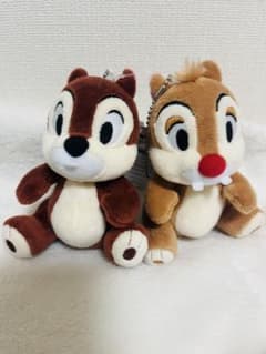 【未使用・タグ付き】チップとデール ぬいぐるみマスコット 約10cmのサムネイル