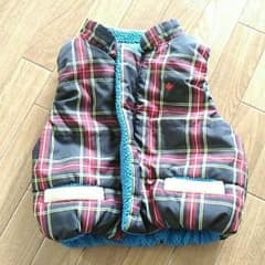 なおみ様専用！ラグマート リバーシブルベスト 90サイズのサムネイル