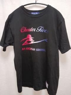 季節品処分　Cheater Five チーターファイブ サーフ Tシャツ 黒 Lのサムネイル