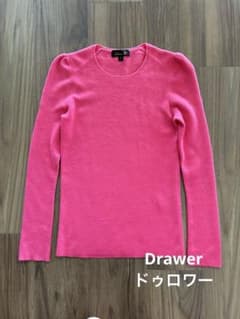 美品 Drawerドゥロワー パフスリーブカシミヤニット - メルカリ