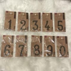 【新品未使用】アイアンプレート数字 《ばら売り可》のサムネイル