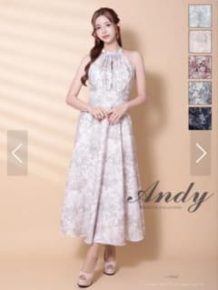 限定値下げ！！Andy トワルドジュイ柄 キャバドレス ロングドレス 