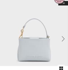 CHARLES & KEITH Bosie ボシー マイクロバッグ - ブルーのサムネイル