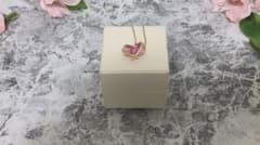 ピンク　ネックレス　極美品のサムネイル