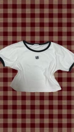 INGNI リンガーTシャツ ホワイト ブラックのサムネイル