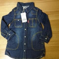 新品デニムワンピース100cmのサムネイル
