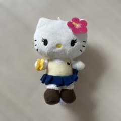 ハローキティ ぬいぐるみキーホルダー 制服 ハイビスカスのサムネイル