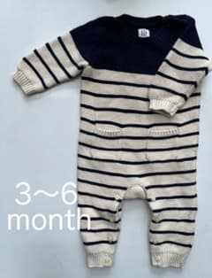 baby GAP ニット ロンパース ボーダー 3-6ヶ月