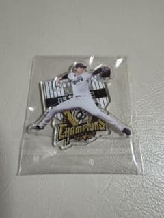 阪神タイガース90周年記念ロゴ入りアクリルスタンド 湯浅 京己 65