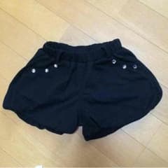 ビジュー付きパンツ★ブラック  110のサムネイル