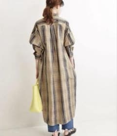 TICCA ティッカ シャツワンピース ロングワンピース チェック 日本製