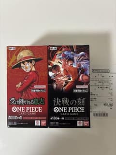 テープカット】ワンピースカード 決戦の刻 受け継がれる意志 2BOX