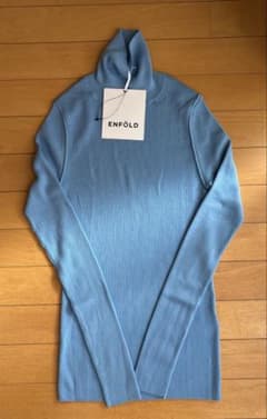 新品タグ付き　enfold タートルニット　38 水色 新品タグ付き enfold タートルニット 38 水色 - メルカリ