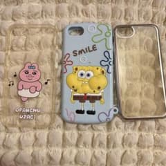 iPhoneSE、13ケース 3点セット おぱんちゅうさぎ スポンジボブのサムネイル