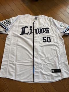 埼玉西武ライオンズ 若林楽人 ビジター ユニフォーム M サード プロ