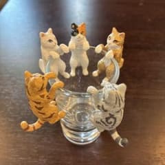 猫のフィギュア 5体セットのサムネイル