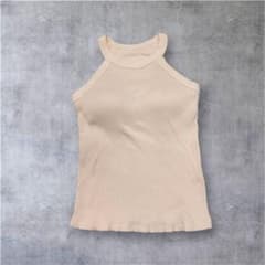 UNIQLO 홀터 넥 브라 탱크 탑 XS 핑크