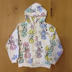 ZARAkids ザラキッズ ディズニー ミニーマウス 総柄 パーカースウェット