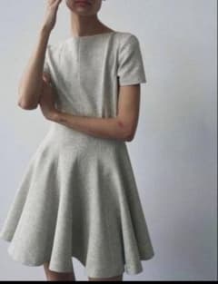 ZARA ザラ ゴディットミニ丈ワンピース　ZW COLLECTION Mサイズのサムネイル