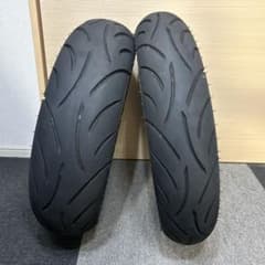 バイク用タイヤF:100/90-12 59J、R:120/70-12 51L - メルカリ