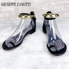 ✨希少✨GIUSEPPE ZANOTTI 35ゴールドプレートストラップサンダルのサムネイル