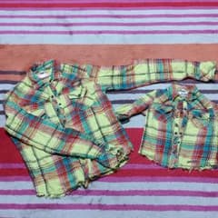 Sale。ローカルモーション★親子でお揃いチェックシャツのサムネイル